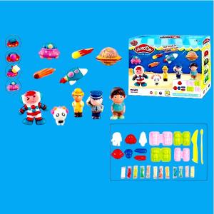 Set de plastilina colorata, Astronaut, 12 culori, usor de modelat