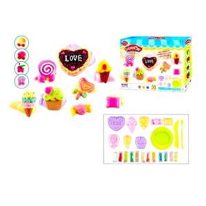 Set de plastilina colorata, Deserturi creative, 12 culori, usor de modelat