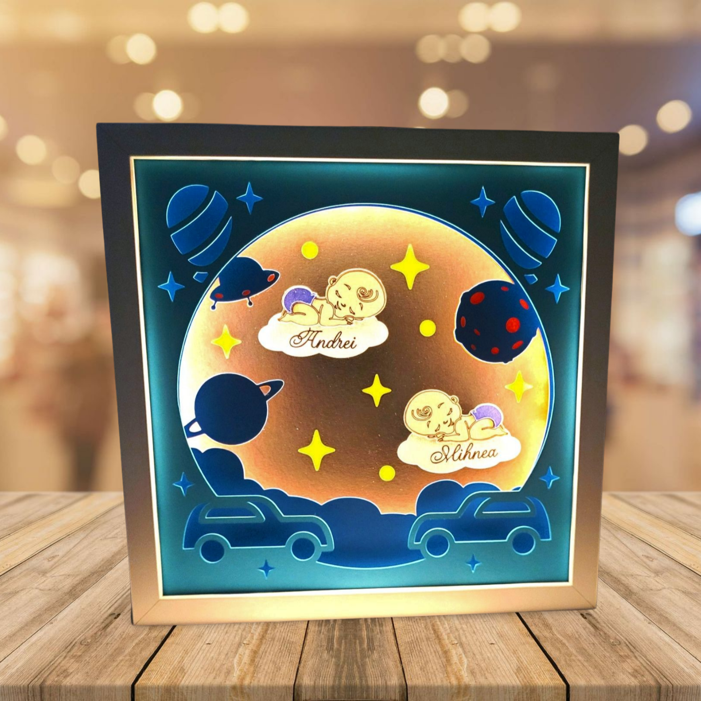 Tablou luminos personalizat baieti 006