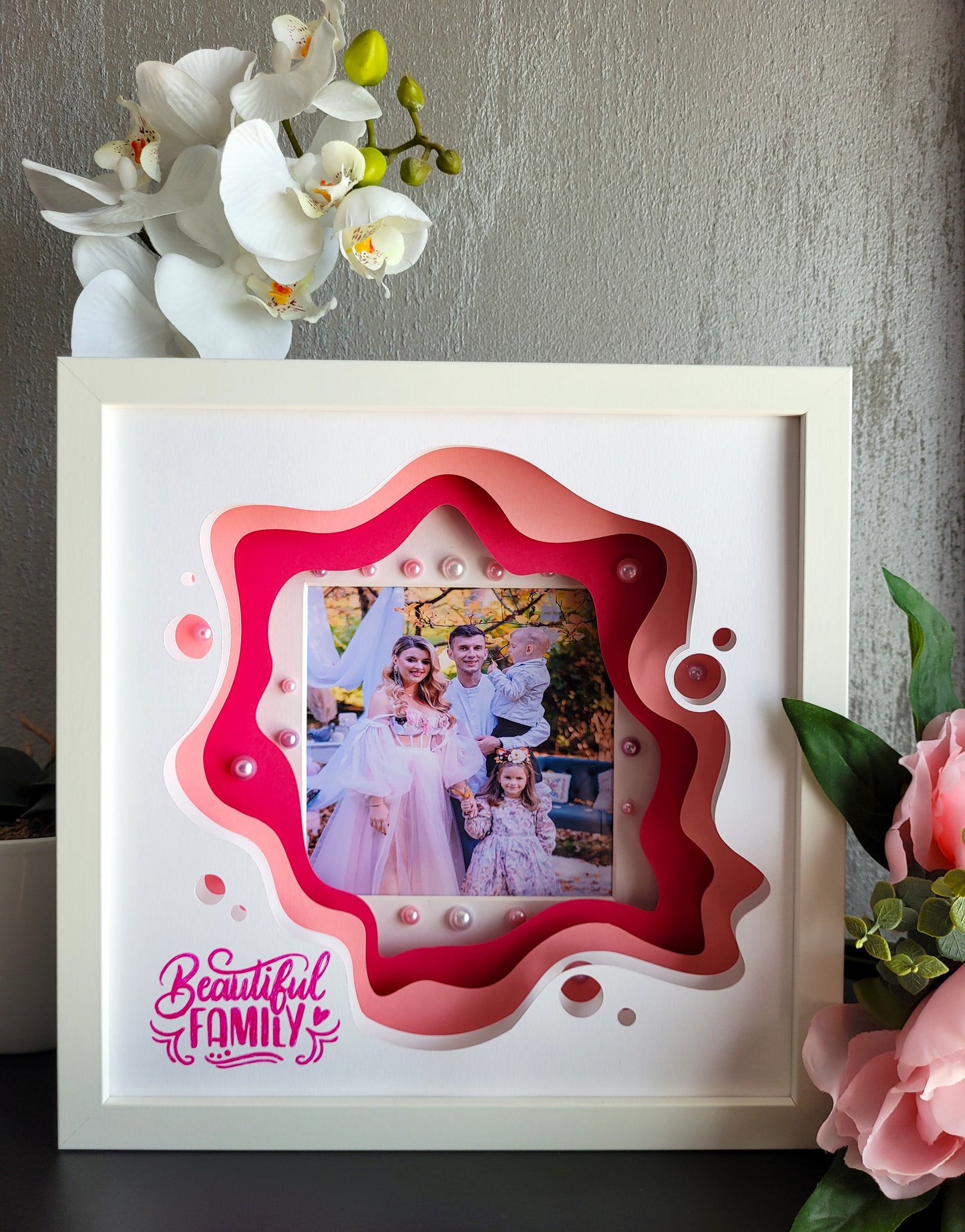 Tablou luminos personalizat Beautiful Family