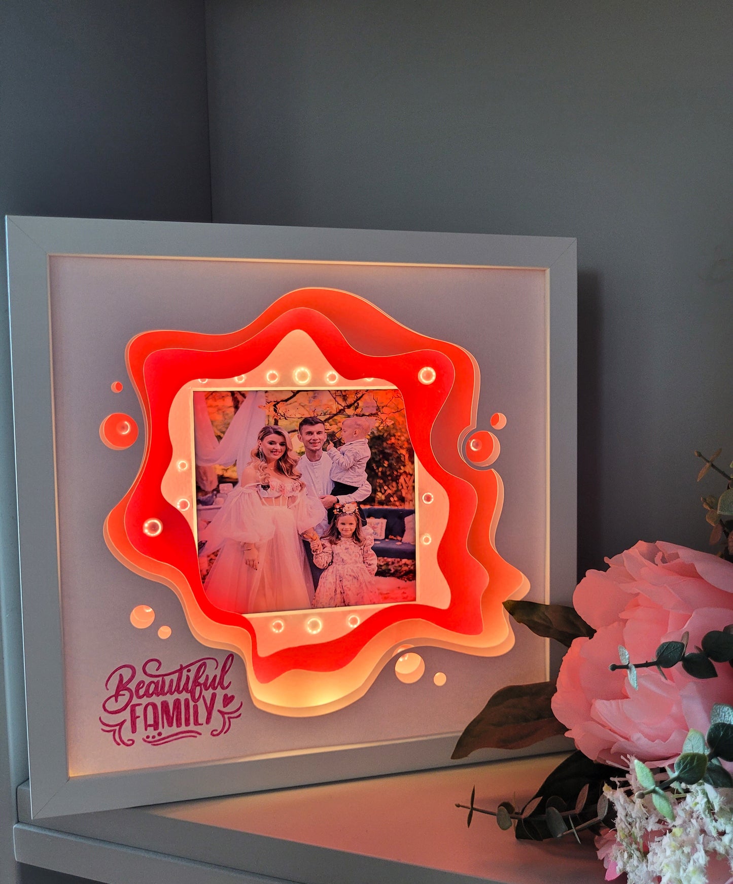Tablou luminos personalizat Beautiful Family