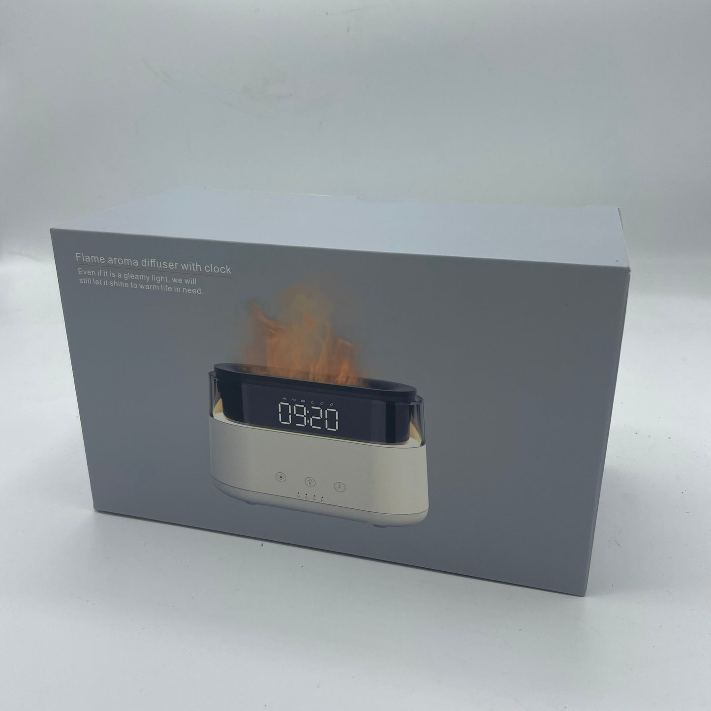 Difuzor Modern de Arome - Ceas Led - USB-C - Efect de Flacără