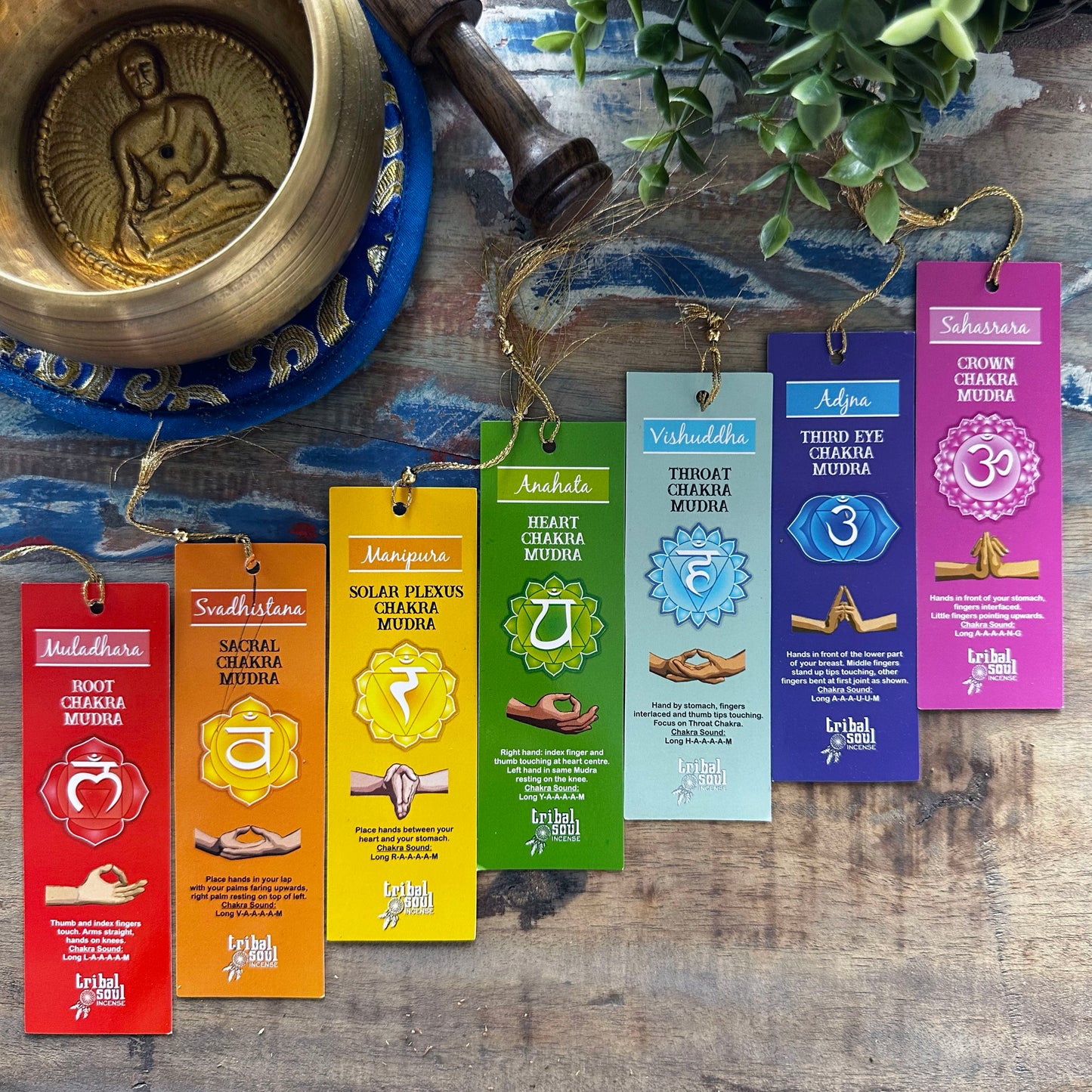 Bețișoare Parfumate Tribal - 7 Chakra cu Card de Mesaj – Echilibru Energetic
