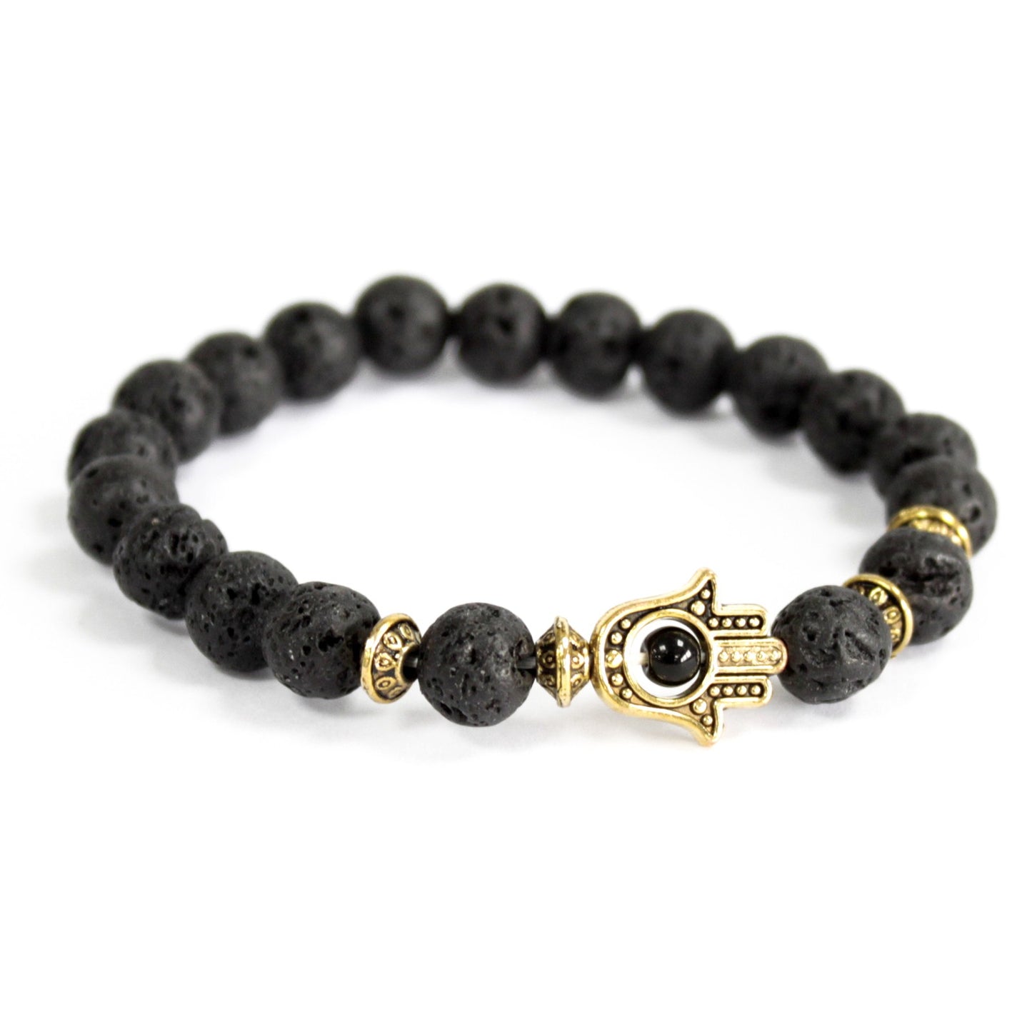 Bratara Piatra De Lava - Hamsa - Renastere