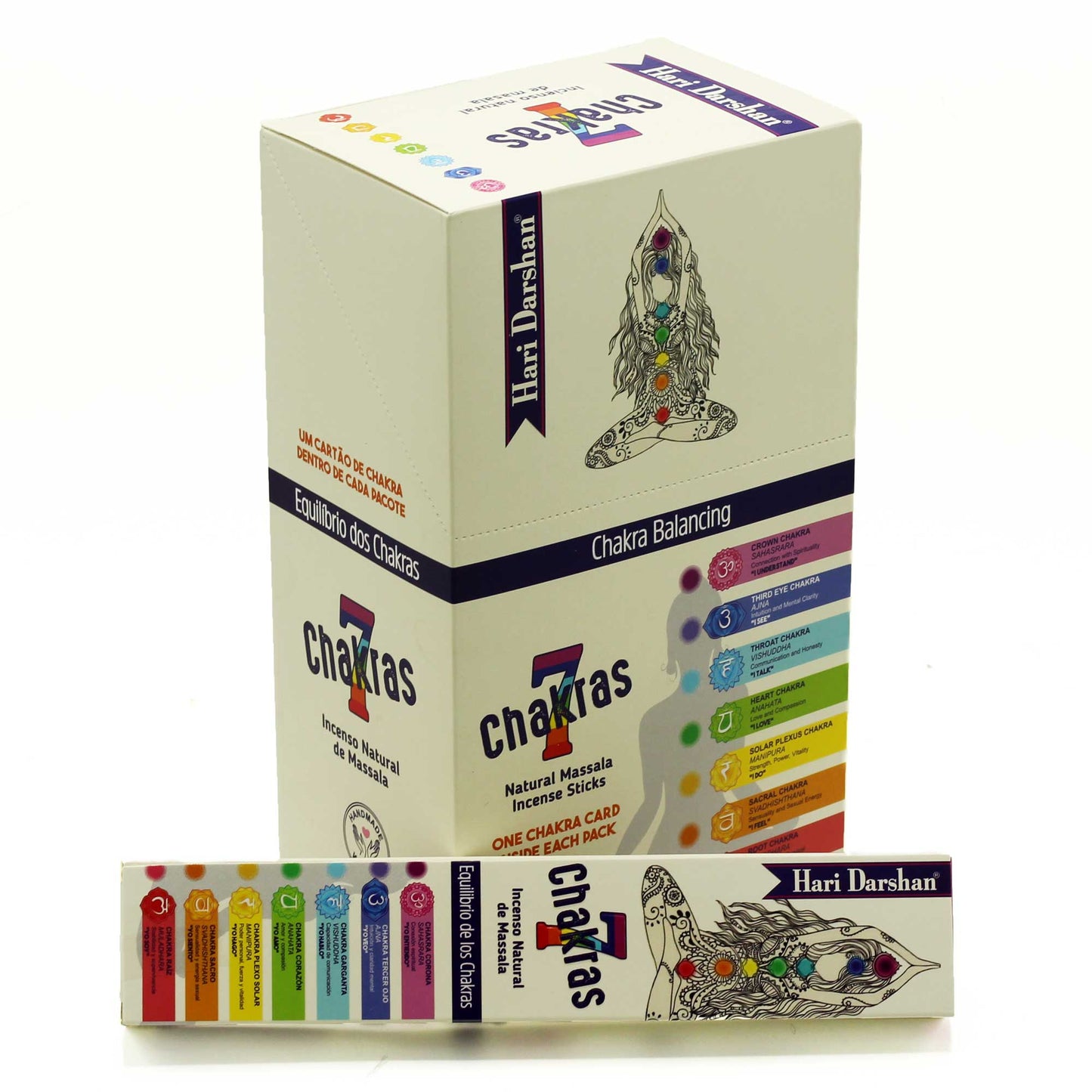 Bețișoare Parfumate Tribal - 7 Chakra cu Card de Mesaj – Echilibru Energetic