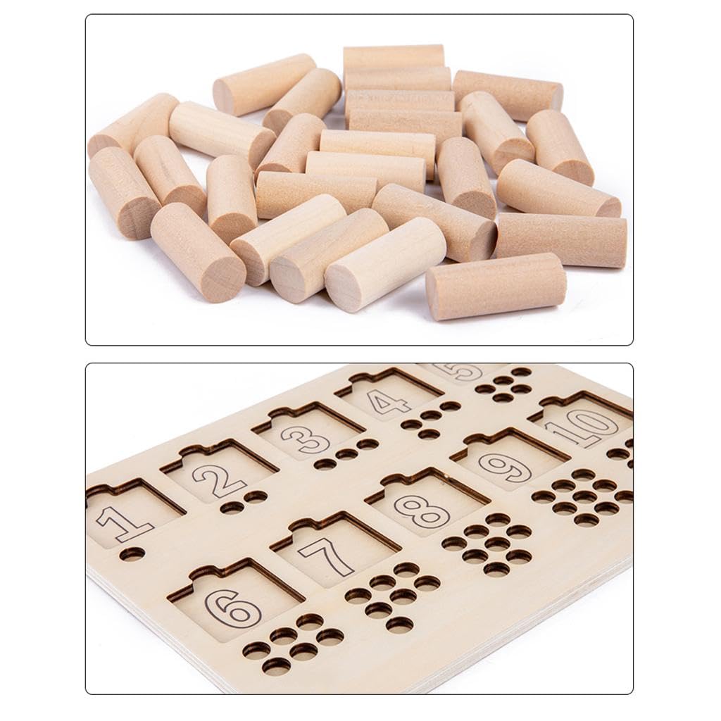 Set Cadou „Îmbrățișări și Cifre” – Ursuleț personalizat cu Salopetă & Puzzle Montessori din Lemn