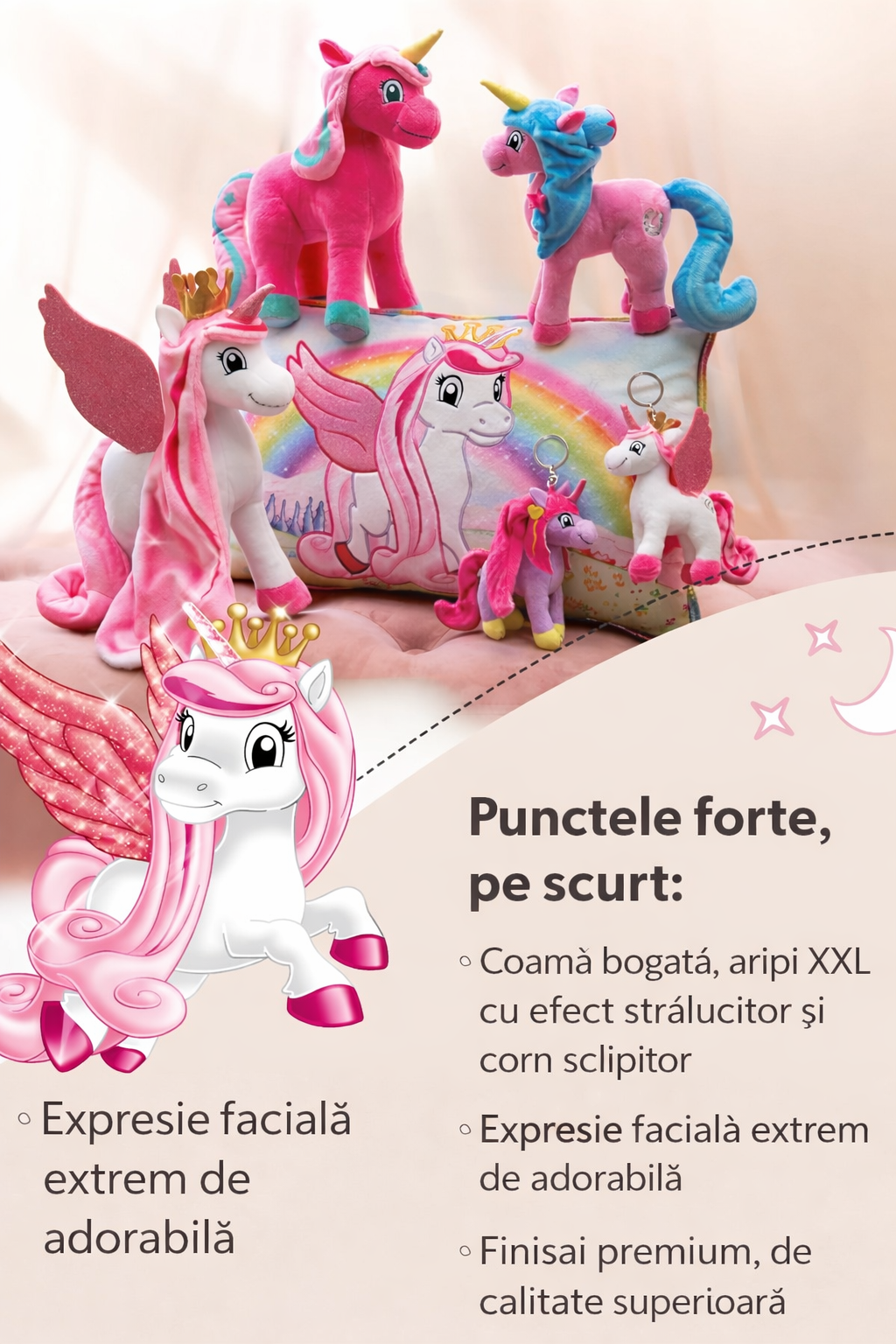 Lissy PONY Tamani – Unicorn de Pluș Premium NICI, 22 cm