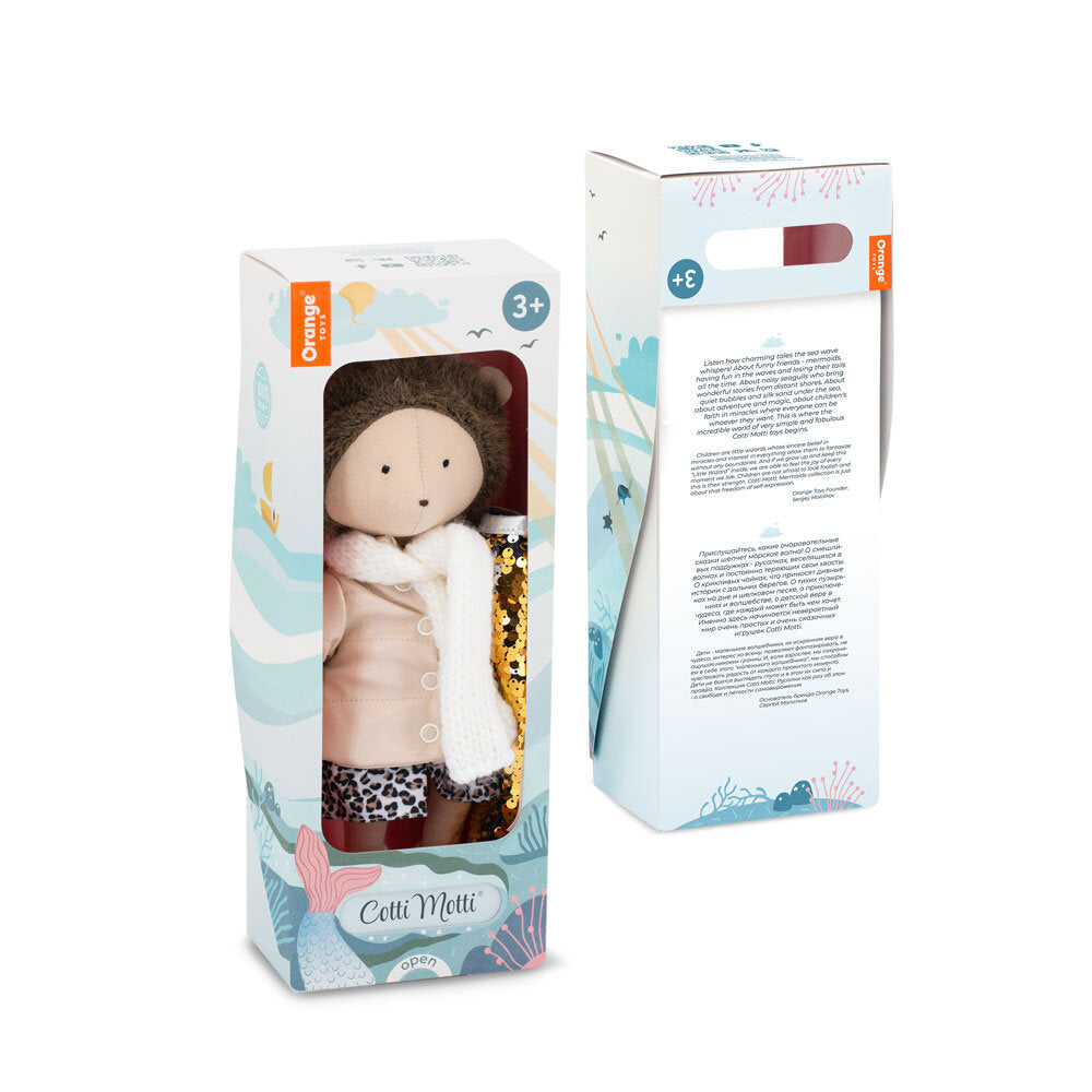 Henry – Arici de Pluș Premium cu jachetă și BONUS: coadă de sirenă Cotti Motti (30 cm)