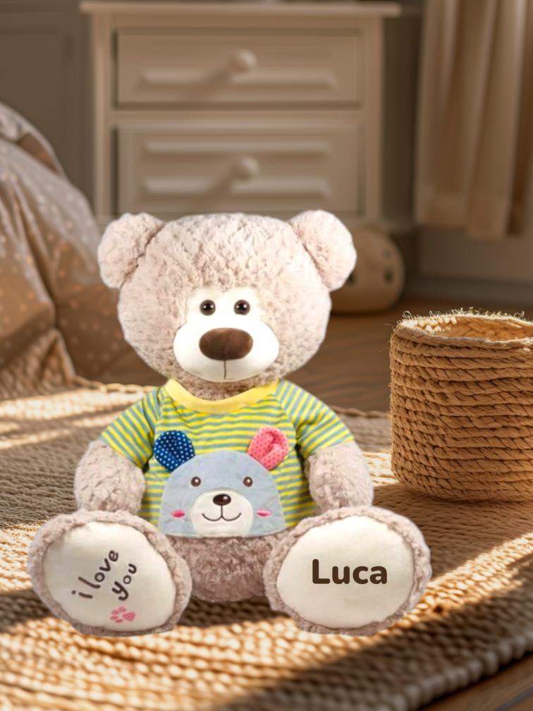 Ursuleț personalizat cu tricou verde