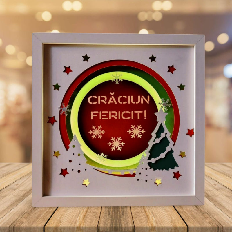 Tablou luminos personalizat Craciun 2