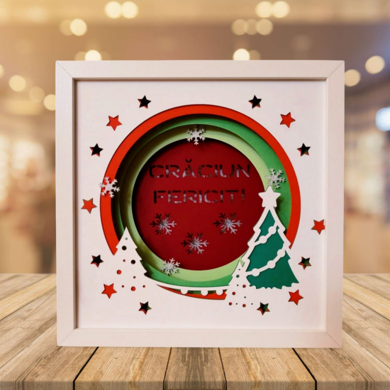 Tablou luminos personalizat Craciun 2