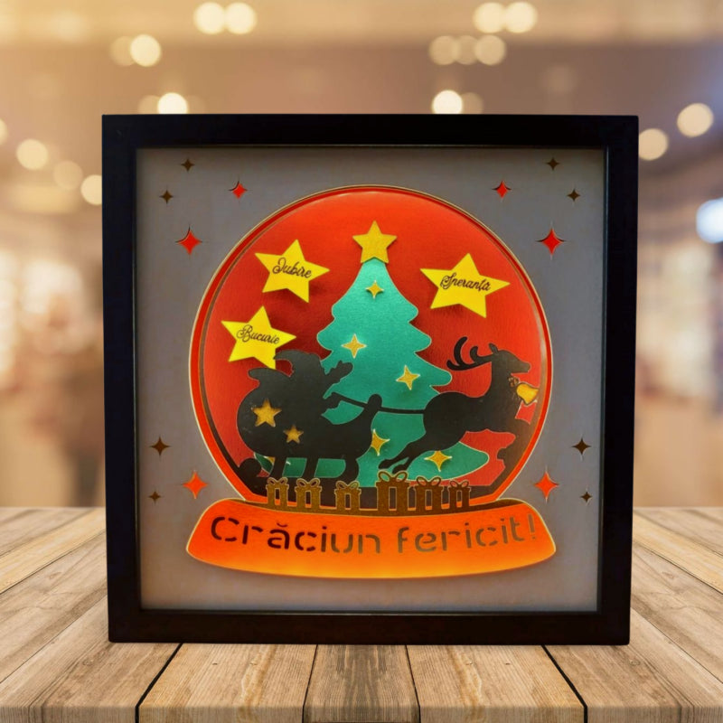 Tablou luminos personalizat Craciun 3