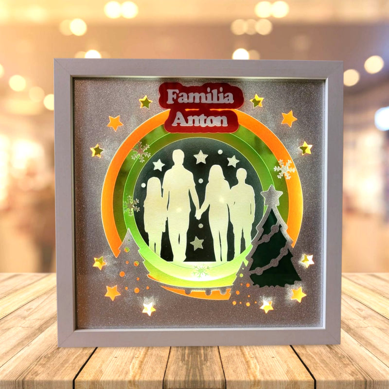 Tablou luminos personalizat Craciun 4