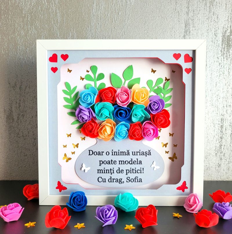 Tablou luminos personalizat Învățătoare / Educatoare / Profesoară 2