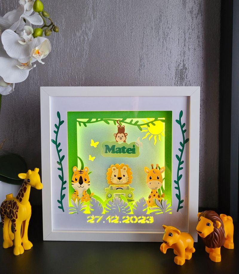 Tablou luminos personalizat baieti 014
