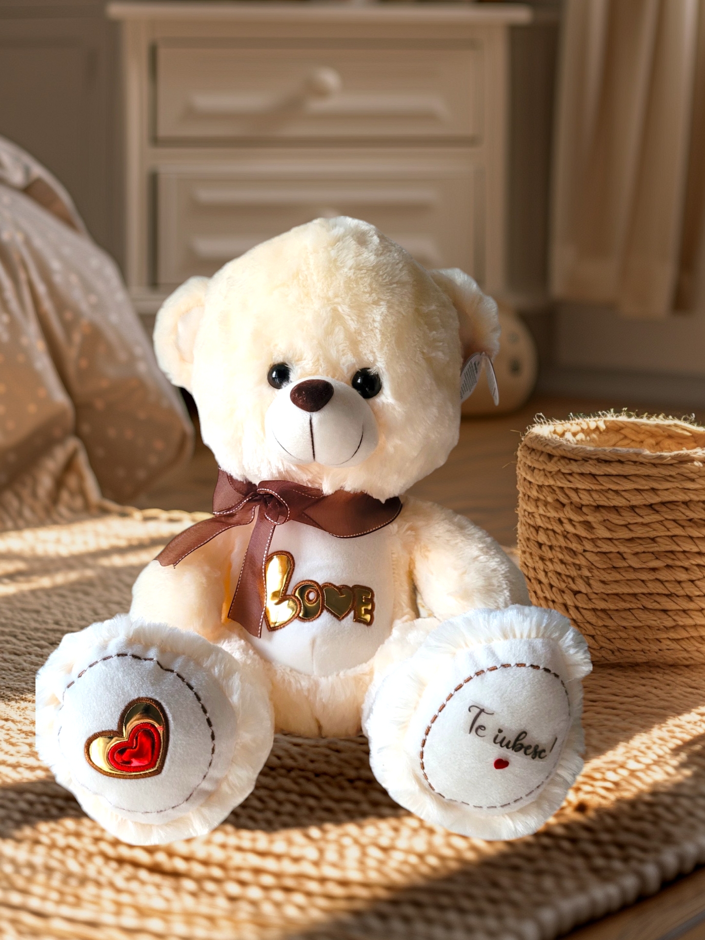 Set Cadou „Îmbrățișări și Aventuri” – Ursuleț Personalizat & Puzzle Fosforescent Ocean