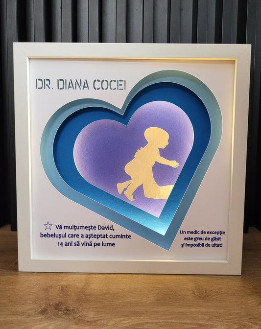 Tablou luminos personalizat Medic 3
