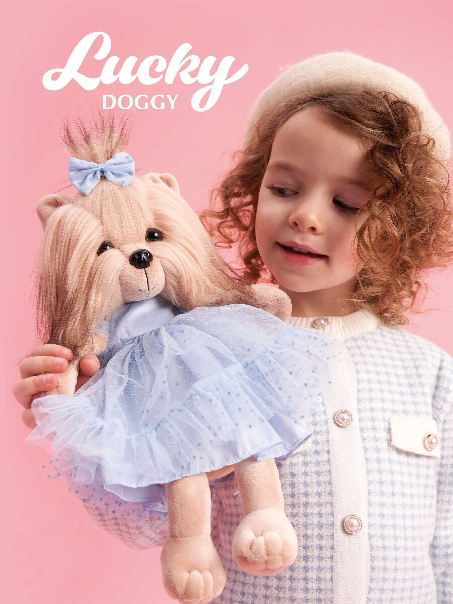 Lucky Yoyo Blue Dream – Căţeluşă de Pluş Premium Lucky Doggy