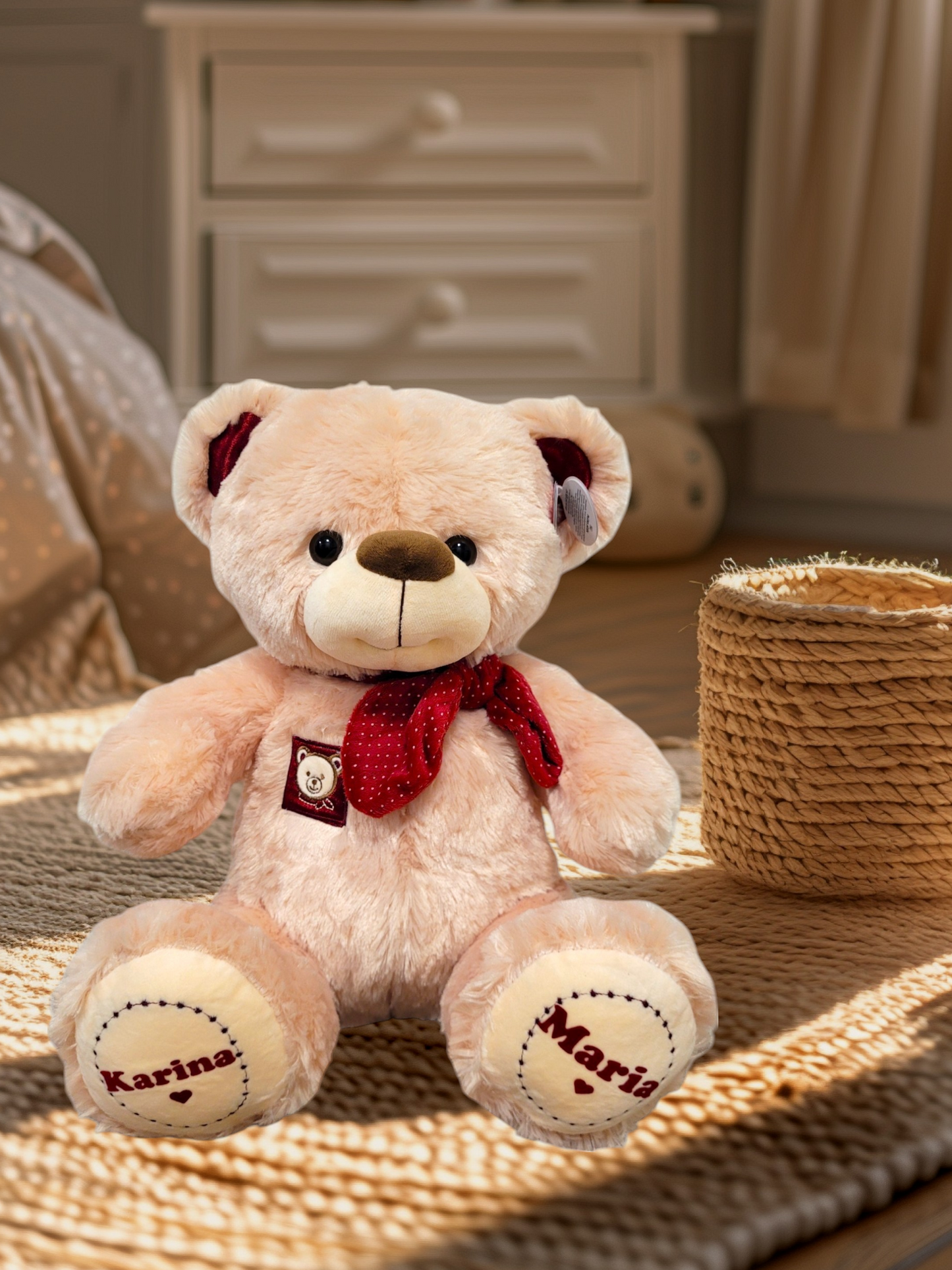 Ursuleț personalizat cu esarfă