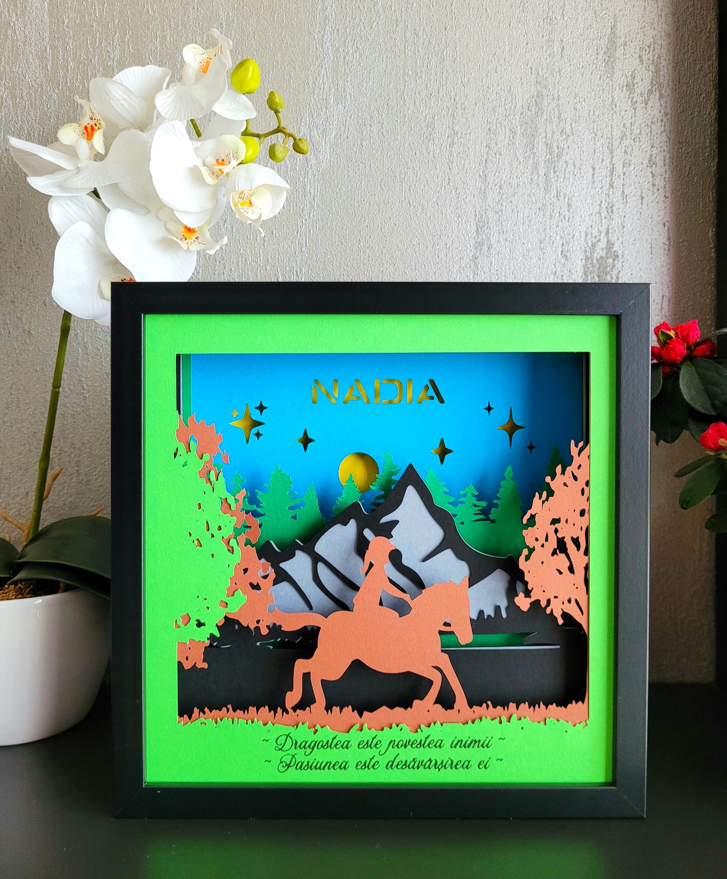 Tablou luminos personalizat fetițe 020