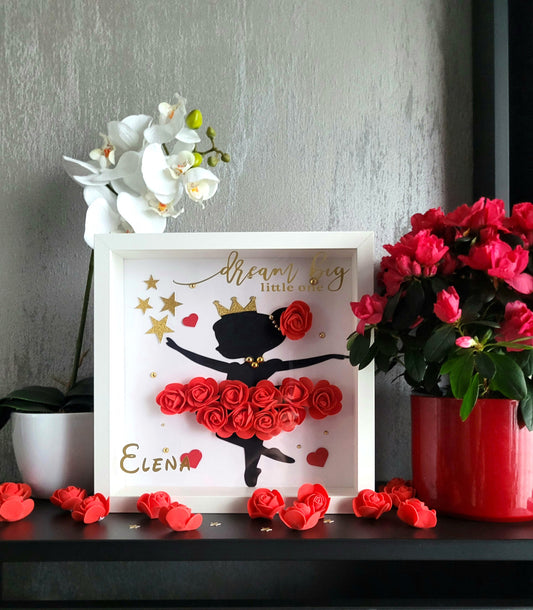 Tablou Personalizat 3D Balerină – Dream Big, Little One
