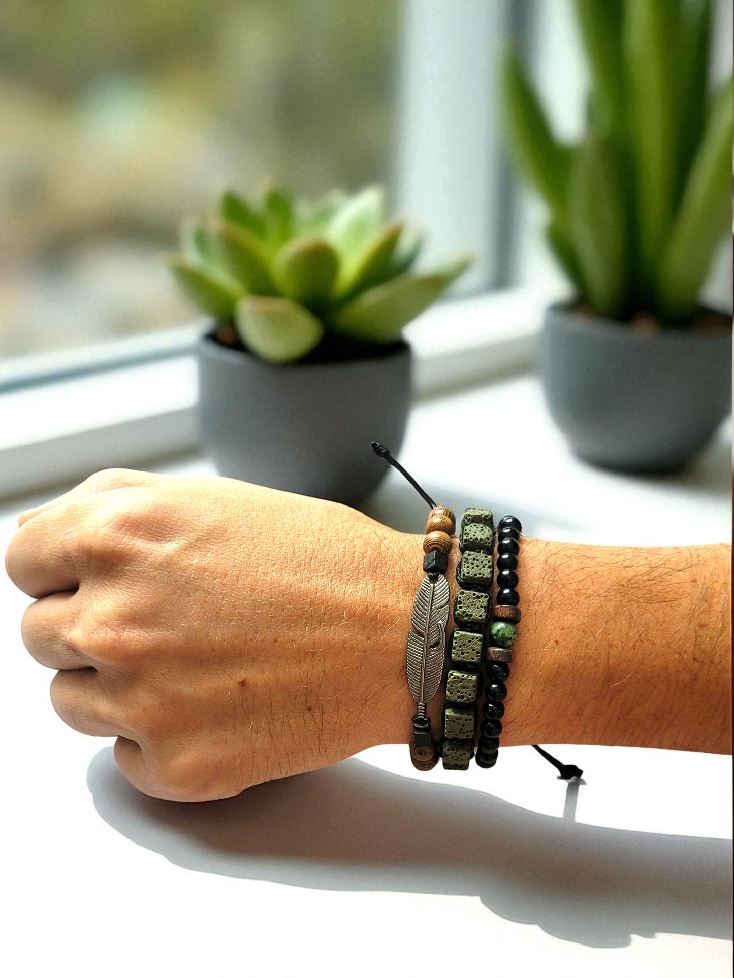 Brățari Premium Bărbați – Echilibru Natural