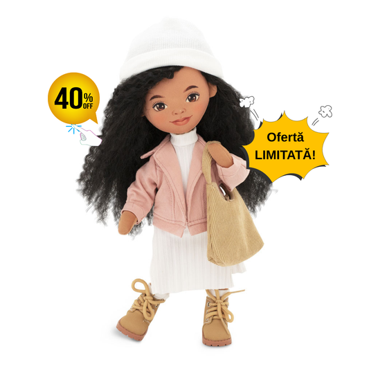 Tina într-o jachetă roz – Păpușă de Pluș Premium Sweet Sisters (32 cm)