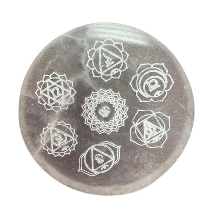 Platou din Selenit 8 cm - Chakra - Purificare Cristale & Energie
