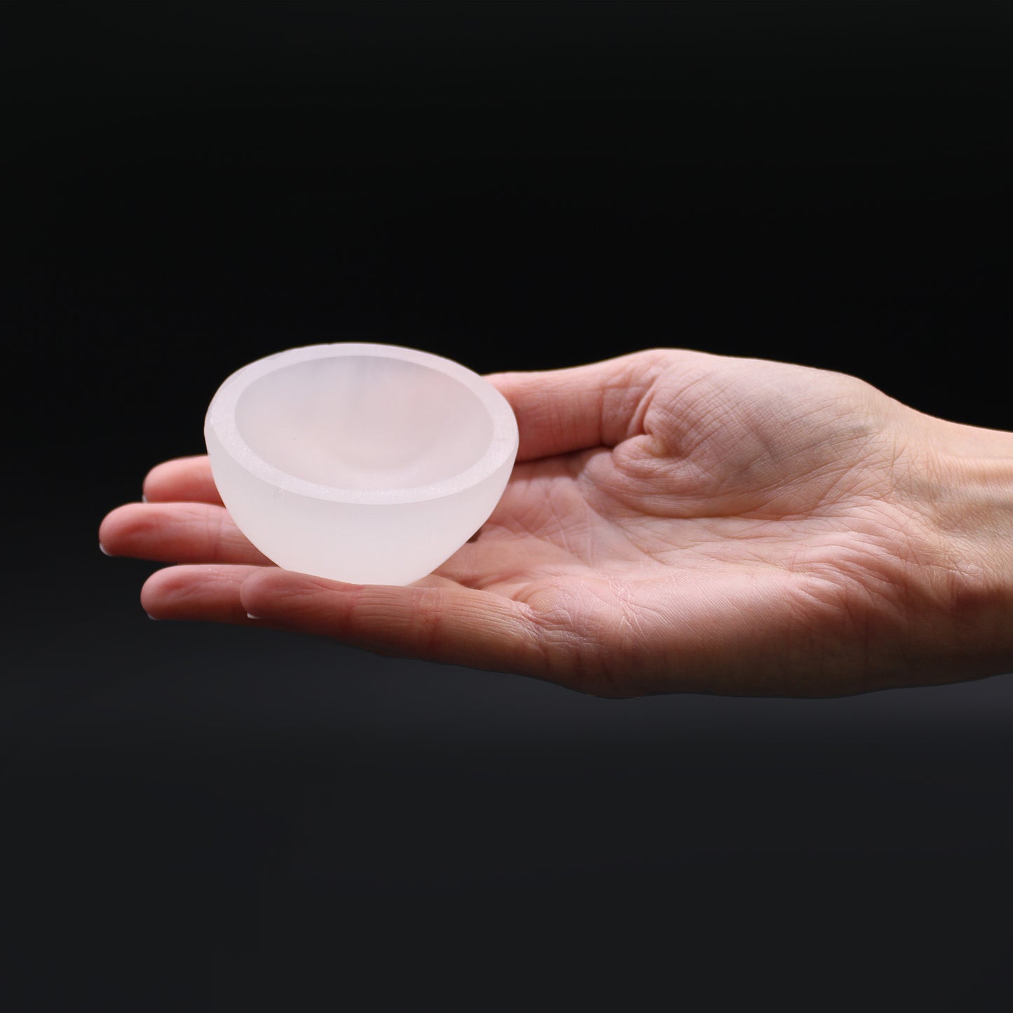 Bol Rotund din Selenit - 6 cm - Purificare