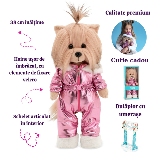 Lucky Yoyo în Drumeție – Căţeluşă de Pluş Premium Lucky Doggy