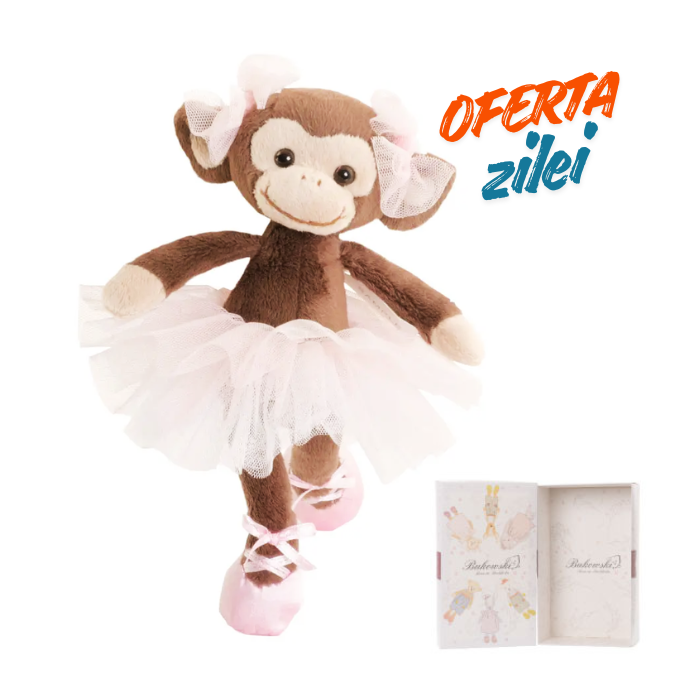 Sweet Missy – Maimuțica de Pluș Premium 25 cm în CUTIE CADOU
