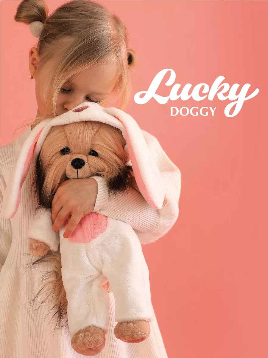 Lucky Yoyo Bunny – Căţeluşă de Pluş Premium Lucky Doggy