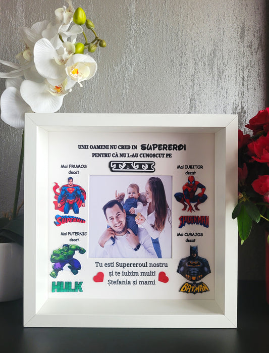 Tablou personalizat pentru tati – Cadoul perfect pentru eroul familiei