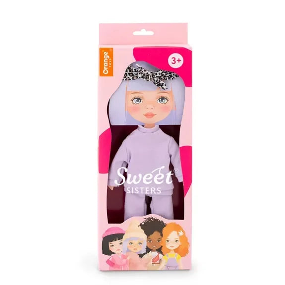 Set Trening Violet + Accesorii pentru Păpuși Sweet Sisters (32 cm) – Ținută Premium de Joacă