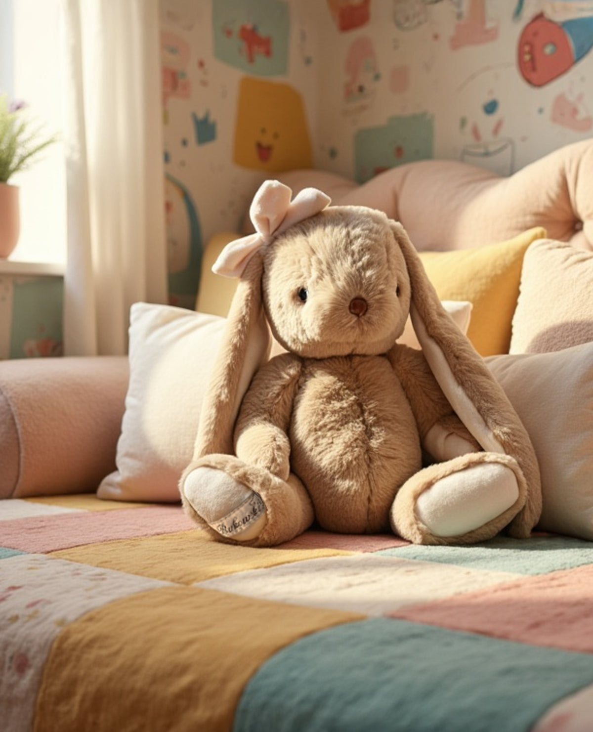 Gabrielle – Iepuraș de Pluș Premium Extra moale și pufos 40 cm