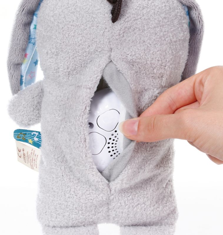 Jucărie calmantă pentru bebeluși, măgarușul Littledoo, în cutie cadou, 25 cm
