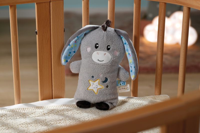 Jucărie calmantă pentru bebeluși, măgarușul Littledoo, în cutie cadou, 25 cm