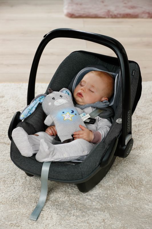 Jucărie calmantă pentru bebeluși, măgarușul Littledoo, în cutie cadou, 25 cm