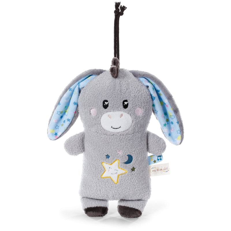 Jucărie calmantă pentru bebeluși, măgarușul Littledoo, în cutie cadou, 25 cm