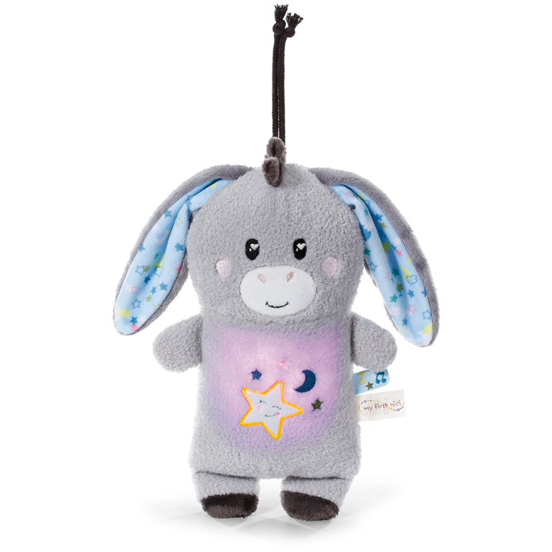 Jucărie calmantă pentru bebeluși, măgarușul Littledoo, în cutie cadou, 25 cm