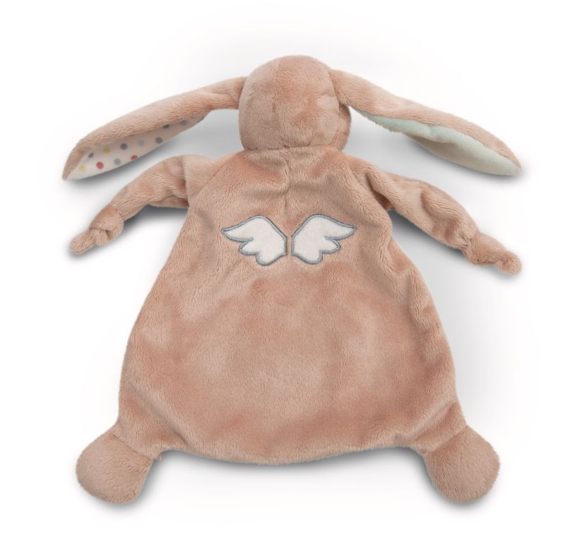 Jucarie Păturică Premium PERSONALIZATĂ, moale, pentru îmbrățișat- Iepurașul Fjella, 25 х 25 cm