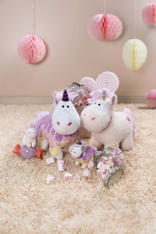 Unicorn de pluș Premium – Creamy Pink, 32 cm