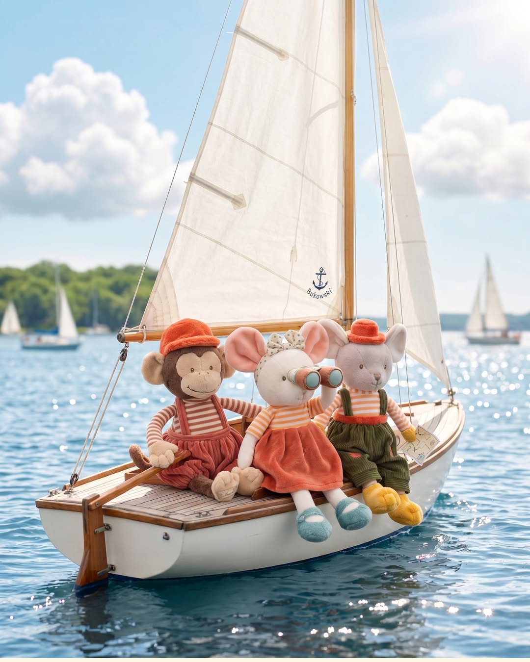 Winston – Maimuțică de Pluș Premium 25 cm în CUTIE CADOU