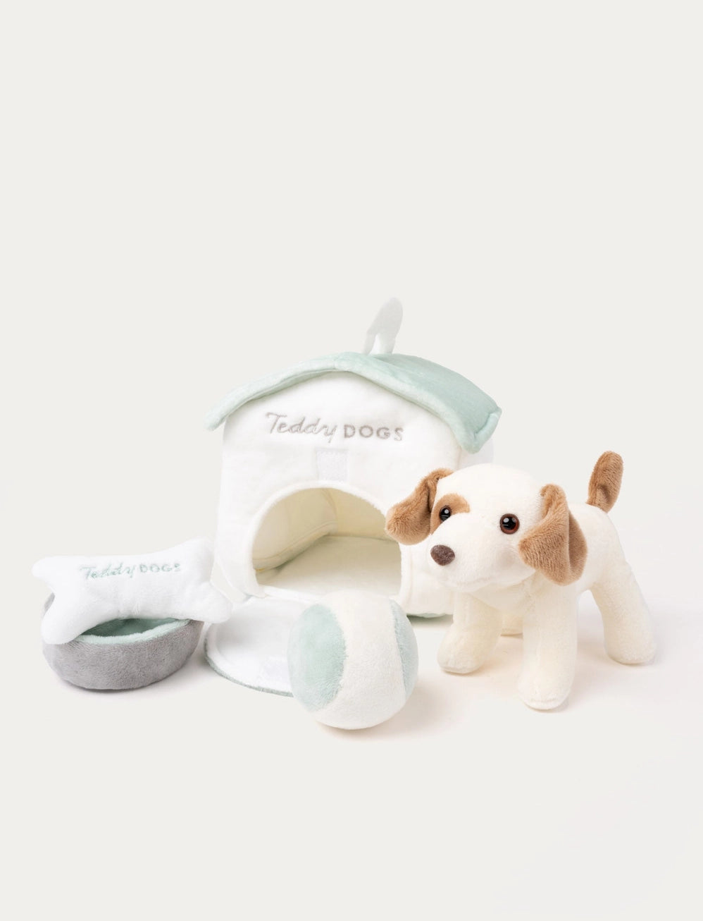 Set Cadou Premium cu Cățeluș de Pluș și Accesorii de Joacă - Teddykompaniet