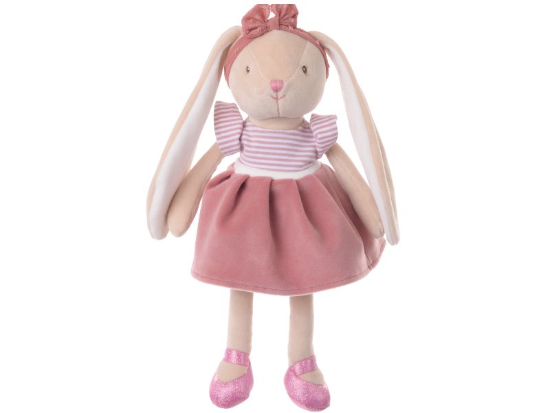 Rosa Bunny Sister – Iepuraș de Pluș Premium 30 cm