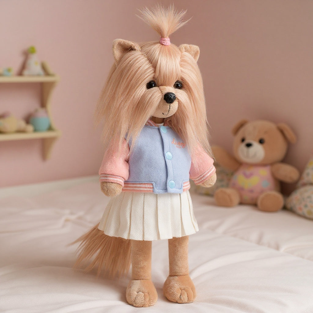 Lucky Yoyo în Plimbare de Seară – Căţeluşă de Pluş Premium Lucky Doggy