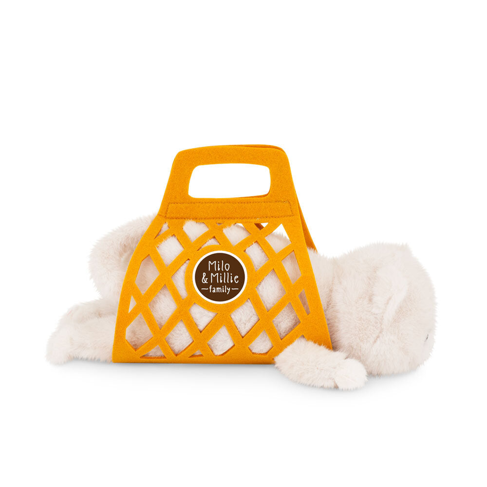 Milo – Pisoiul Alb de Pluș (35 cm) – Jucărie Premium Ultra Pufoasă Orange Toys