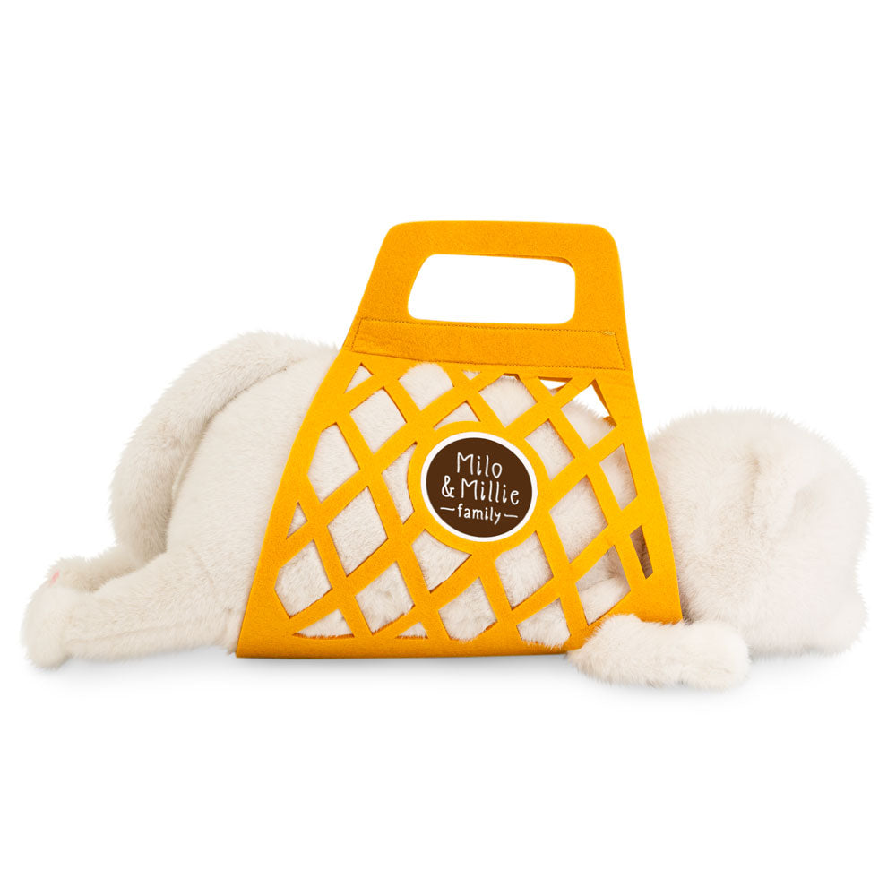 Milo – Pisoiul Alb de Pluș (56 cm) – Jucărie Premium Ultra Pufoasă Orange Toys