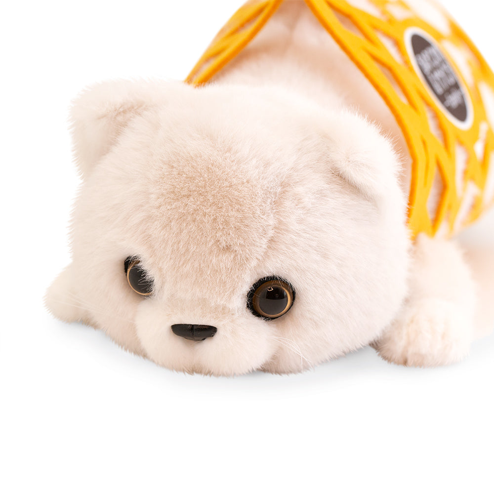 Milo – Pisoiul Alb de Pluș (56 cm) – Jucărie Premium Ultra Pufoasă Orange Toys