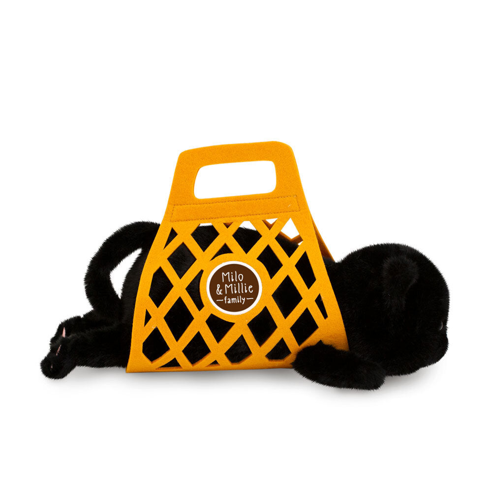 Milo – Pisoiul Negru de Pluș (35 cm) – Jucărie Premium Ultra Pufoasă Orange Toys